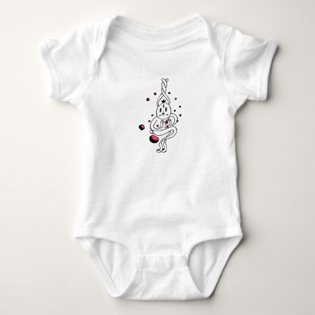 Shy Ghost Baby Strampler (Vorderseite)