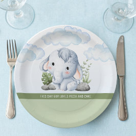 Shy Guy Birthday Paper Plate Pappteller