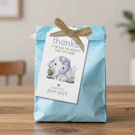 Shy Guy Thank You Tag Geschenkanhänger