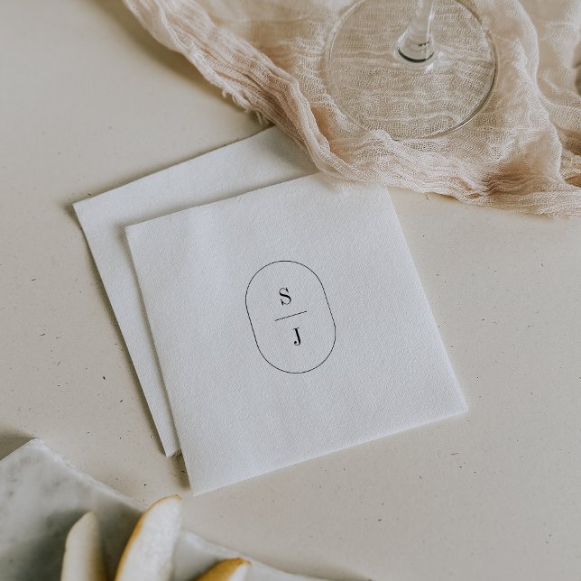 SHYLAH Boho Moderne Minimalistische Extravagante E Serviette (SHYLAH Boho Modern Minimalist Fancy Simple Wedding Napkins)