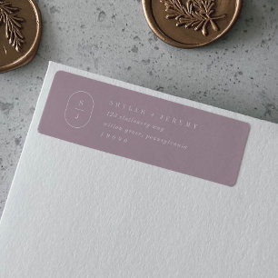 SHYLAH Elegant Lilac Mauve Rücksendeadressen-Aufkl