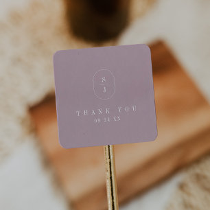 SHYLAH Simple Lilac Boho Moderne Hochzeit Vielen D Quadratischer Aufkleber