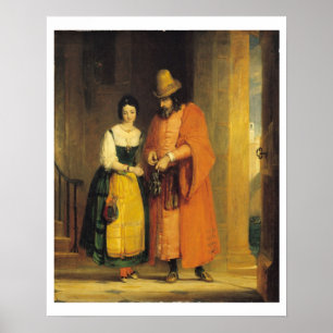 Shylock und Jessica von "Der Händler von Venedig", Poster