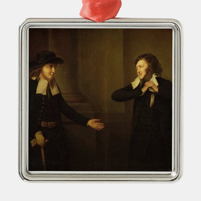 Shylock und Tubal von Tat III, Szene II 'des M Silbernes Ornament (Vorne)