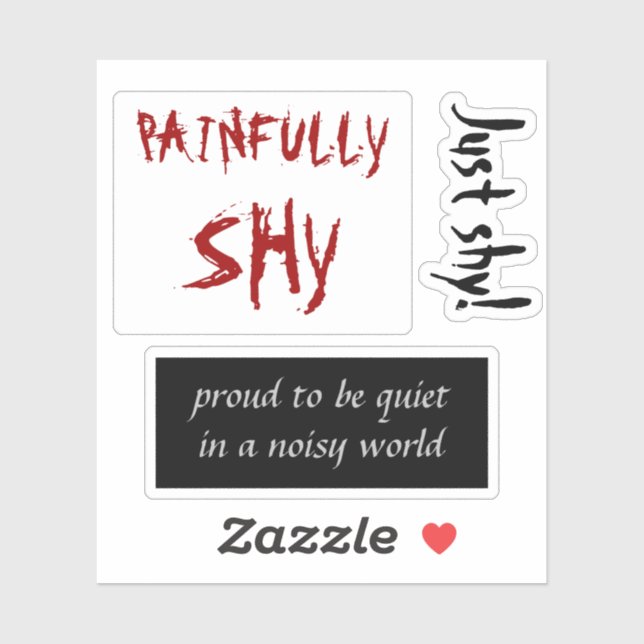 Shyness Aufkleber Set Vinyl Sticker (Blatt)
