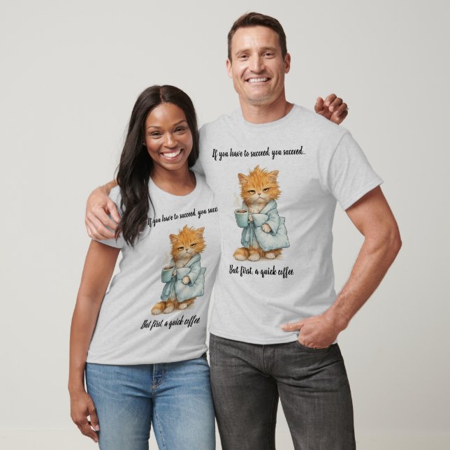 Si Hay Que Triunfar Grumpy Orange Cat Unisex  T-Shirt (Unisex)