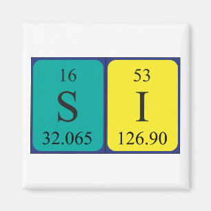 Si periodischer Name Magnet 2