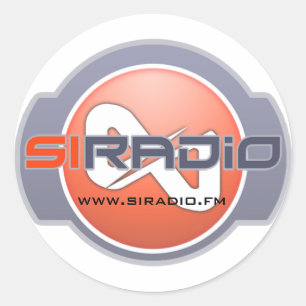 SI Radio Dual Logo-Aufkleber Runder Aufkleber