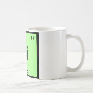 Si - Siamese-Katzen-Chemie Periodensystem-Element Tasse