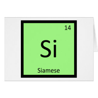 Si - Siamesische Katzen Chemie Periodensystem Elem