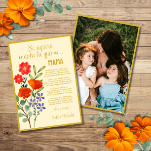 Si Supiera Cuanto La Quiero Mama Muttertag Feiertagskarte