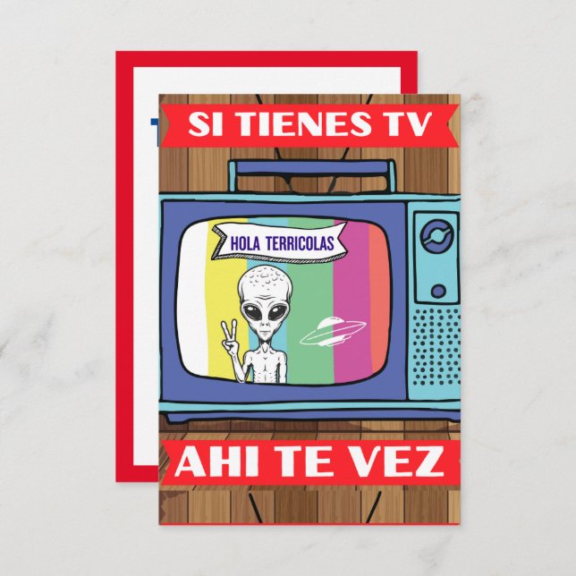 si tienes tv ahi the vez dankeskarte (Vorne/Hinten)
