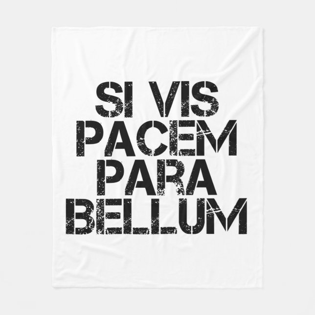 Si Vis Pacem Para Bellum Fleecedecke (Vorderseite)