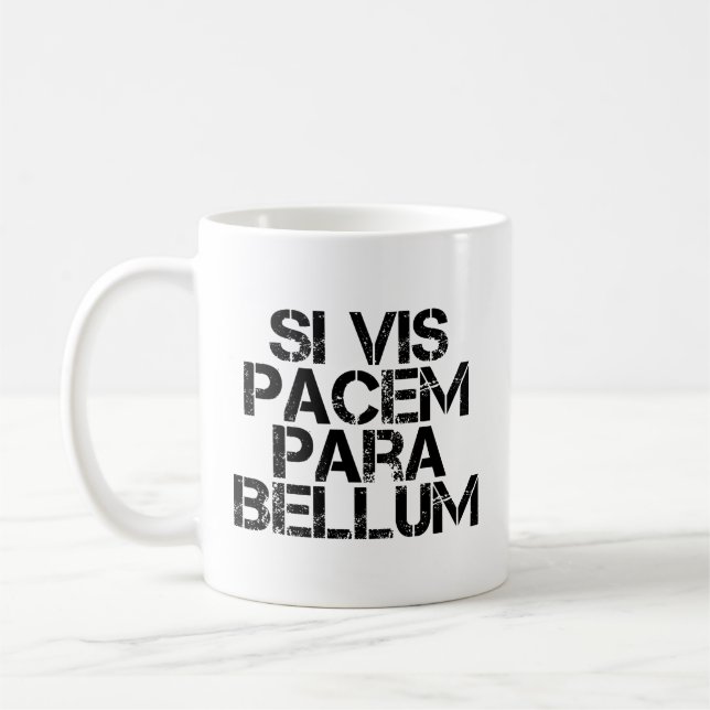 Si Vis Pacem Para Bellum Kaffeetasse (Links)