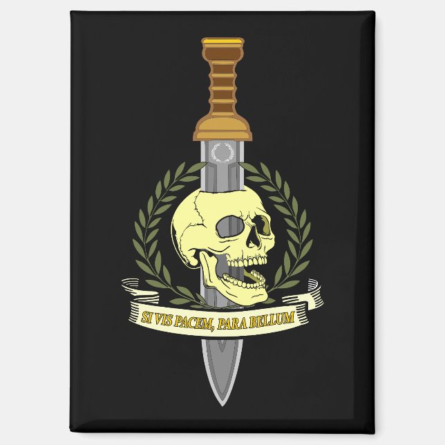 Si Vis Pacem, Para Bellum.. Skull Magnet (Vorderseite)