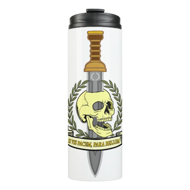 Si Vis Pacem, Para Bellum.. Skull Thermosbecher (Vorderseite)