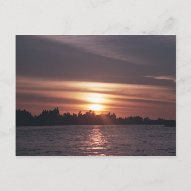 Siagon River Sunset Postkarte (Vorderseite)