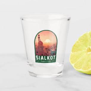 Sialkot Pakistan Reise Kunst Vintage Schnapsglas