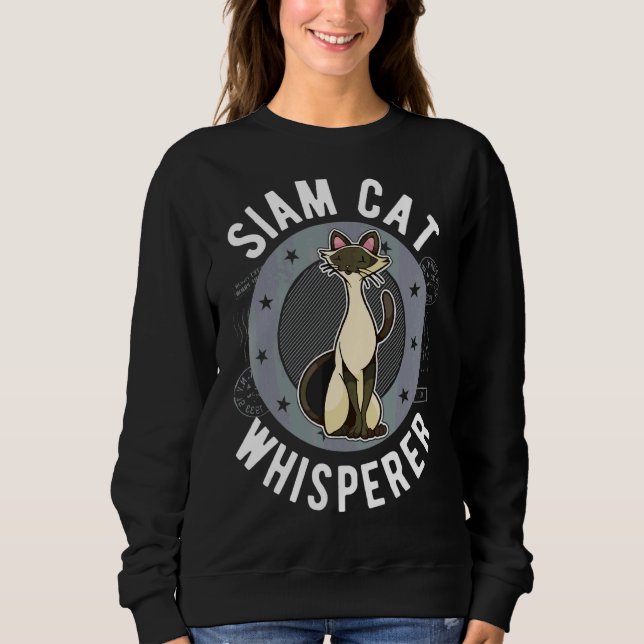 Siam Cat Whisperer Sweatshirt (Vorderseite)