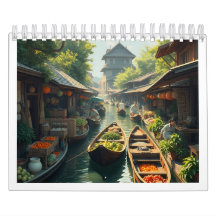 Siam Floating Market mit Kalender