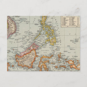 Siam, Malaiisches Archipel Postkarte