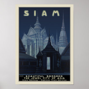 Siam - Schönes Bangkok Poster