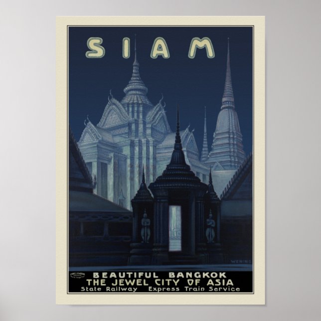 Siam - Schönes Bangkok Poster (Vorne)