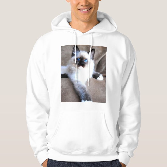 SIAMES CAT HOODIE (Vorderseite)