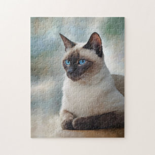 Siamese Cat 749 Digitale Kunst Puzzle