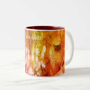 Siamese Cat Animal Art Personalisiert Zweifarbige Tasse