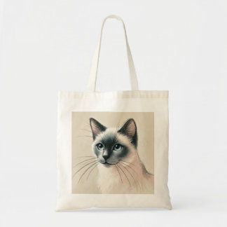 Siamese Cat Art - Niedliches Geschenk für Haustier Tragetasche