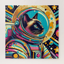 SIAMESE CAT-ASTRONAUT 7 PUZZLE