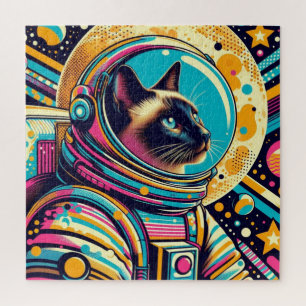 SIAMESE CAT-ASTRONAUT 7 PUZZLE