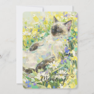 Siamese Cat Beileid Card Feiertagskarte