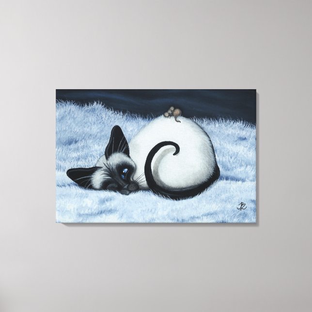 Siamese Cat by Bihr Le Leinwand Art Print (Vorderseite)