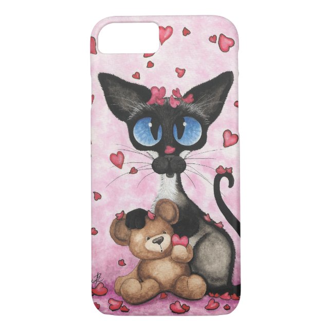 Siamese Cat by BiHrLe iPhone 7 case (Rückseite)