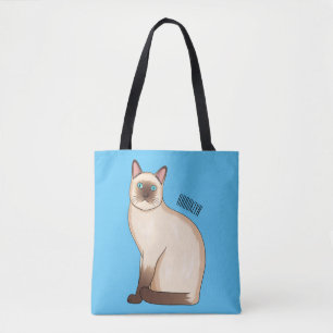 Siamese cat cartoon illustration