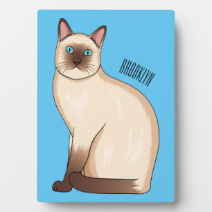 Siamese cat cartoon illustration fotoplatte