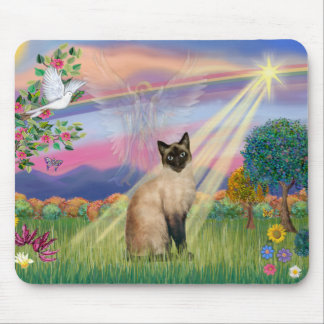 Siamese Cat - Cloud Angel Mousepad