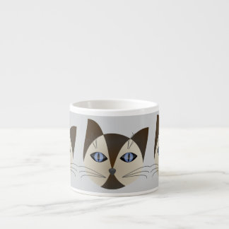 Siamese Cat Coffee Mug – Minimalist Cat Design Espressotasse
