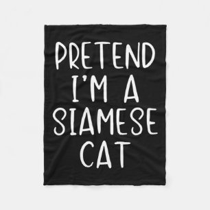 Siamese Cat Costume Halloween Lazy Easy Fleecedecke