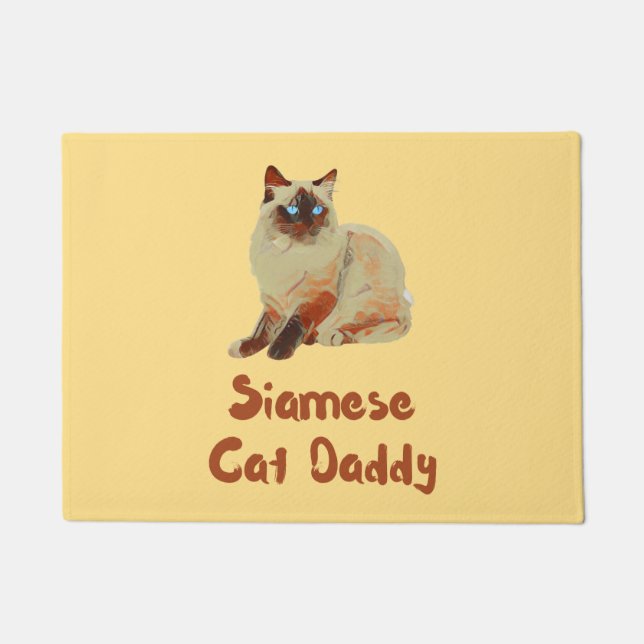Siamese Cat Daddy Fußmatte (Vorderseite)