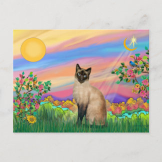 Siamese Cat - Day Star Postkarte