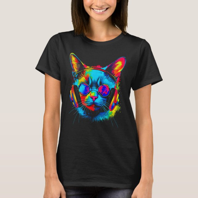 Siamese Cat DJ Festival T-Shirt (Vorderseite)