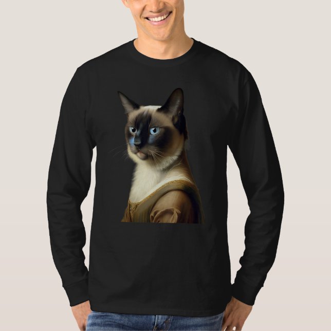 Siamese Cat Funny Masterpiece T-Shirt (Vorderseite)