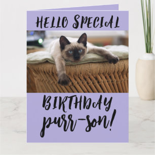 SIAMESE CAT GEBURTSTAG GREETING CARDS KARTE