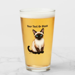 Siamese Cat Glas