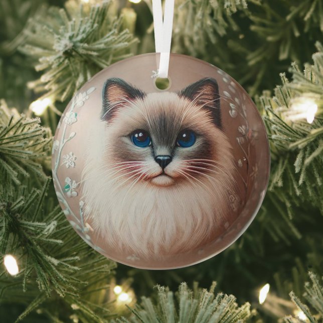 Siamese Cat Glass Ornament Aus Glas (InSitu)