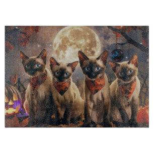 Siamese Cat Halloween Spooky Schneidebrett