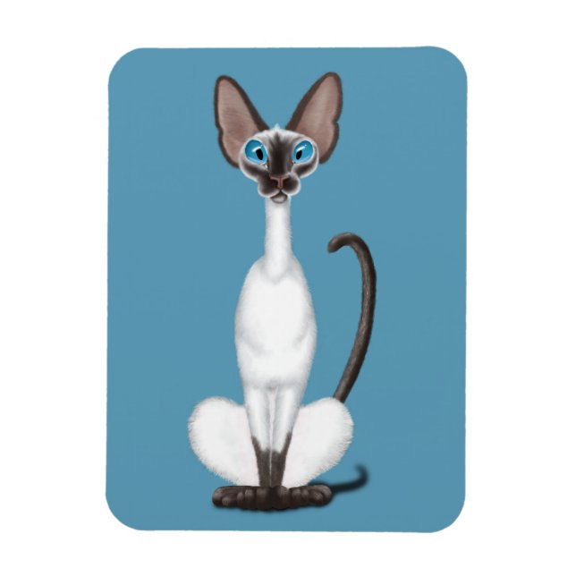 Siamese Cat Magnet (Vertikal)